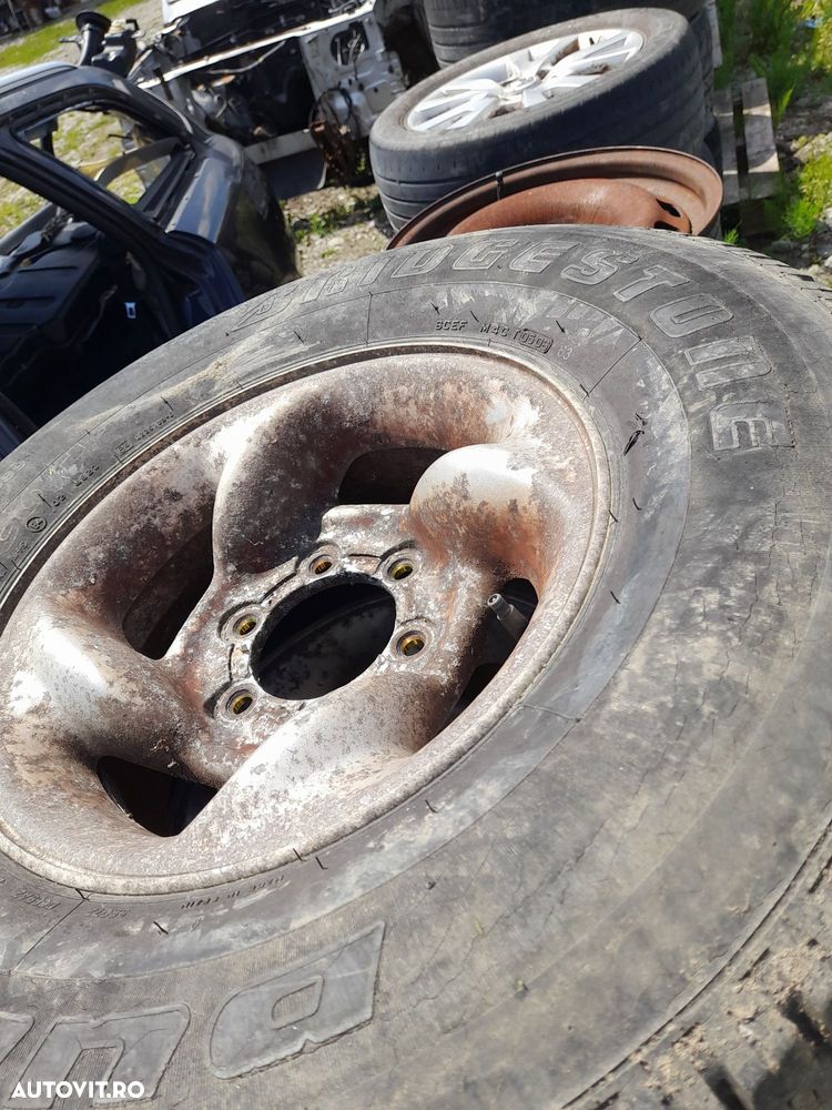 Jante hyundai galloper 15 cu tot cu cauciucuri  pajero nissan - 3