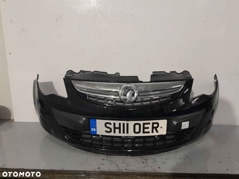 + ZDERZAK PRZÓD PRZEDNI OPEL CORSA D LIFT FL Z22C CZARNY - 1