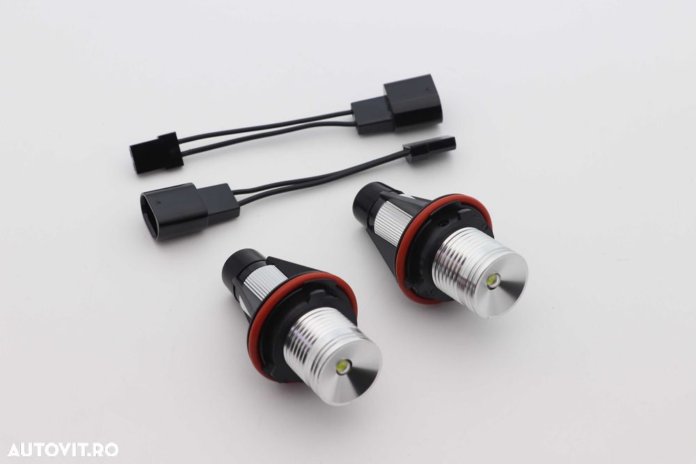 Led Marker Angel Eyes 20W DRL Canbus E39 E87 E60 E61 E83 E53, GALBEN - 9