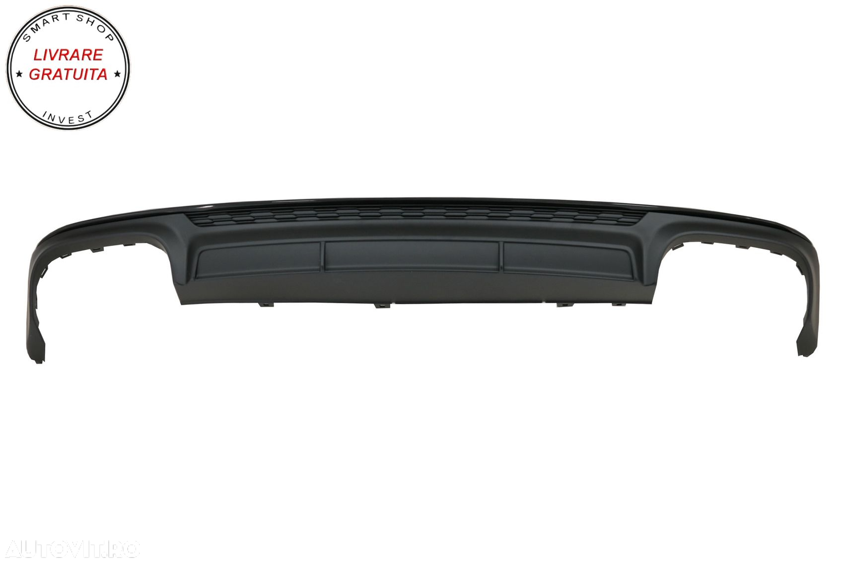 Difuzor Bara Spate si Ornamente Evacuare Audi A6 C8 4K Avant Sedan (2018-up) S6 De- livrare gratuita - 2