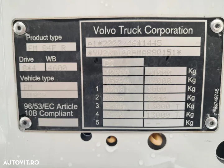 Volvo fmx 420 8x4 cu pompa turnare 4z28 si mixer beton sermac euro 6 automat - 40