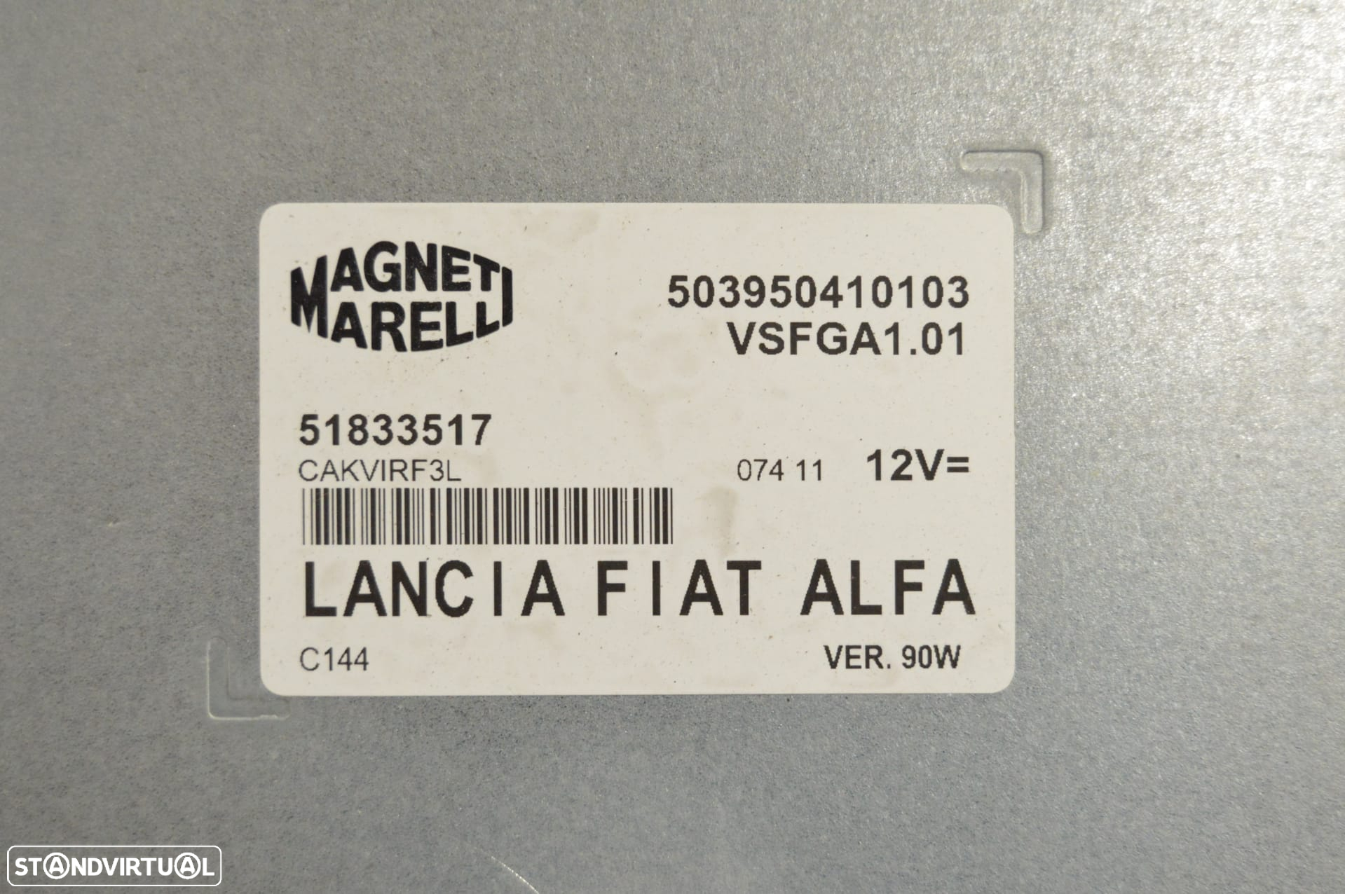 MODULO ELETRONICO CENTRALINA RADIO INTERFACE DIAGNOSTICO 51833517 503950410103 ALFA ROMEO GIULIETTA 940 FIAT PUNTO 500 LANCIA Y - 5