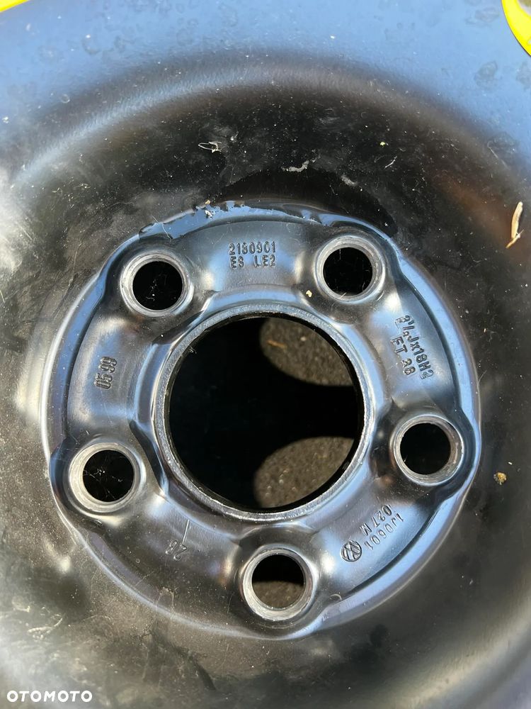 KOŁO DOJAZDOWE - 18 CALI 5x100  VOLKSWAGEN AUDI SEAT SKODA - 1J0601027M 2180901 - 6