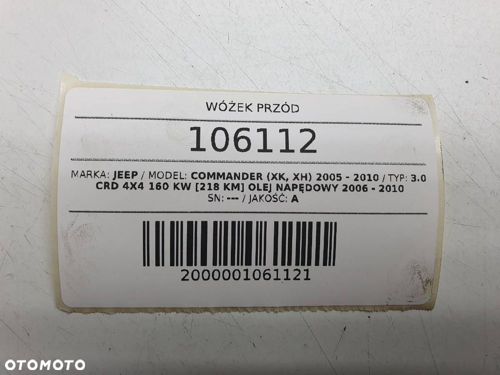WÓZEK PRZÓD JEEP COMMANDER I 2008 3.0 CRD EU - 5