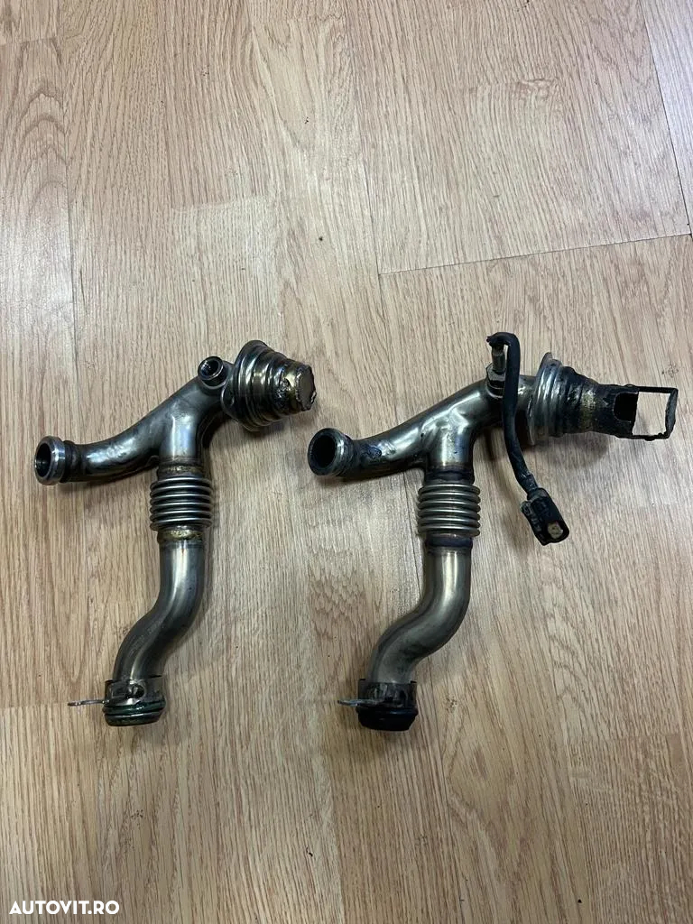 2 conducte conducta galerie admisie BMW N57 teava EGR N57 EGR off EGR on BMW E90 F10 F11 F01 - 2