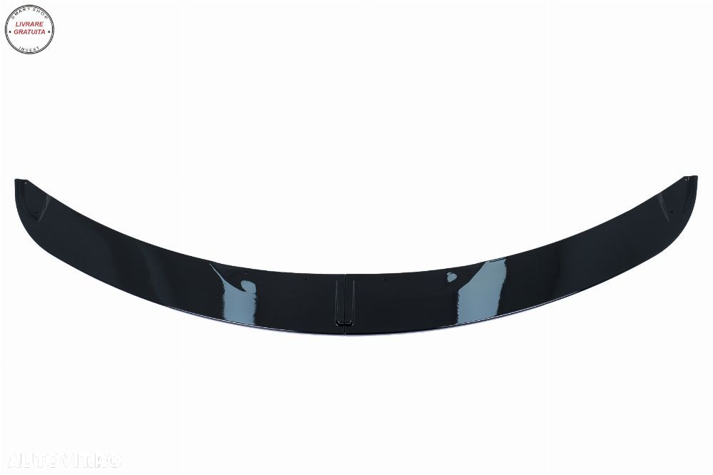 Prelungire Bara Fata BMW Seria 3 E90 E91 Sedan Touring LCI (2008-2011) Negru Lucio- livrare gratuita - 3