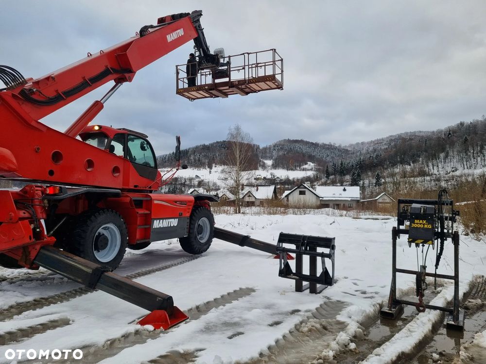 Manitou MRT3255+ PRIVILAGE Ładowarka Teleskopowa 32metry 5630 mtg Kosz (Pilot 2 funkcje) Wciągarka hydr. Widły. Jak Nowa z Norwegii! 2017r. KLIMA Webasto post. Kamera DEKRA 2026r. Po serwisach 100h temu! skręt 4 koła. Auto-poziomowanie! jazda szybka wolna. Zero luzów wycieków! - 10
