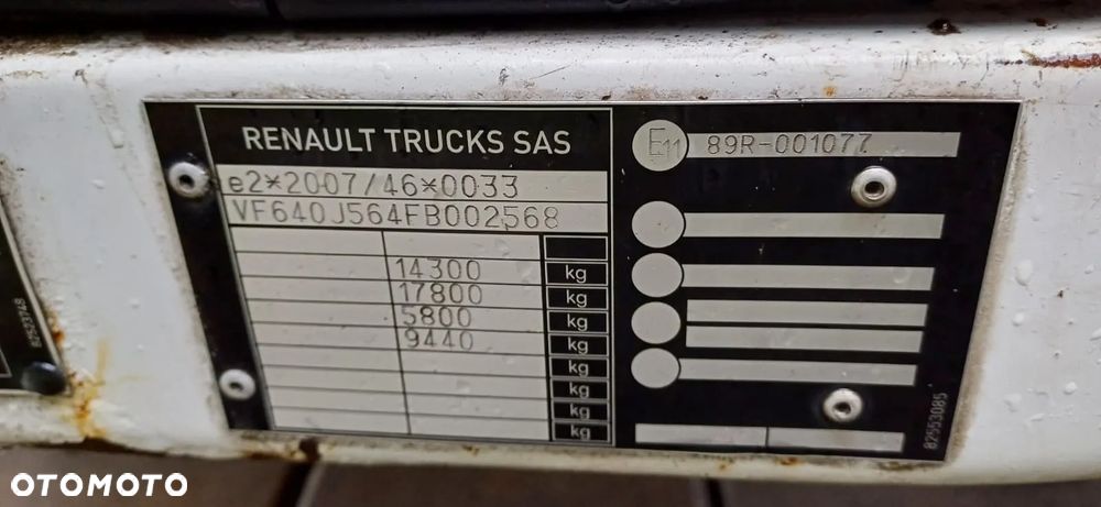Kabina RENAULT D14 EURO6 - 2