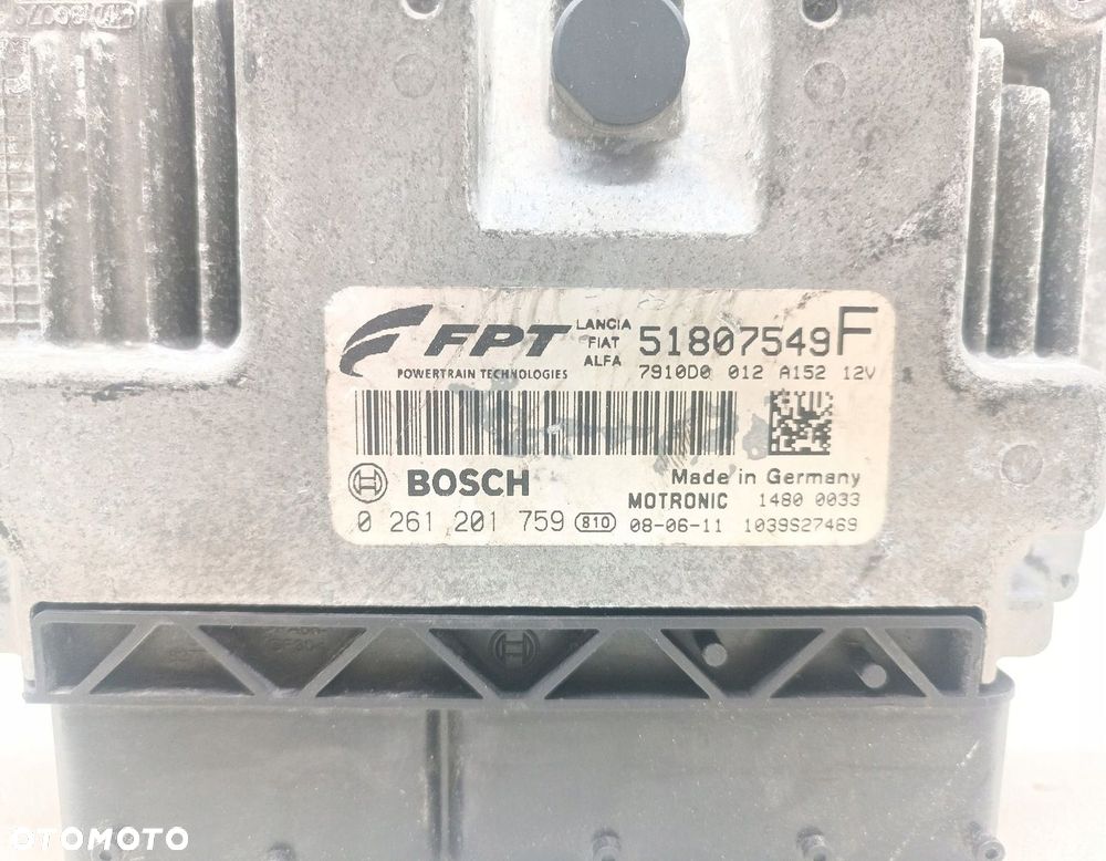 KOMPUTER SILNIKA STEROWNIK FIAT 500 1.4 51807549 0261201759 - 3
