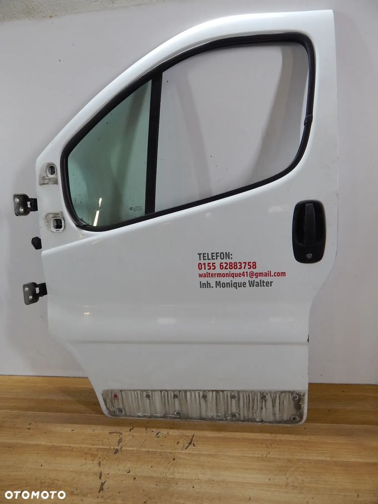 Drzwi przód Renault Trafic II Opel Vivaro Primastar 01-14 białe Łuków części - 4