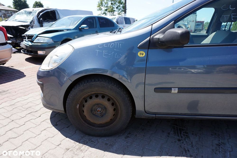 MASKA ZDERZAK BŁOTNIKI LAMPY CLIO III PH1 TEJ47  RENAULT 2005-2009 SZARY PRZÓD KOMPLETNY - 5