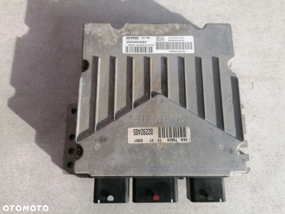 PEUGEOT 307 2.0 HDI KOMPUTER STEROWNIK SILNIKA SW9646449280 - 1
