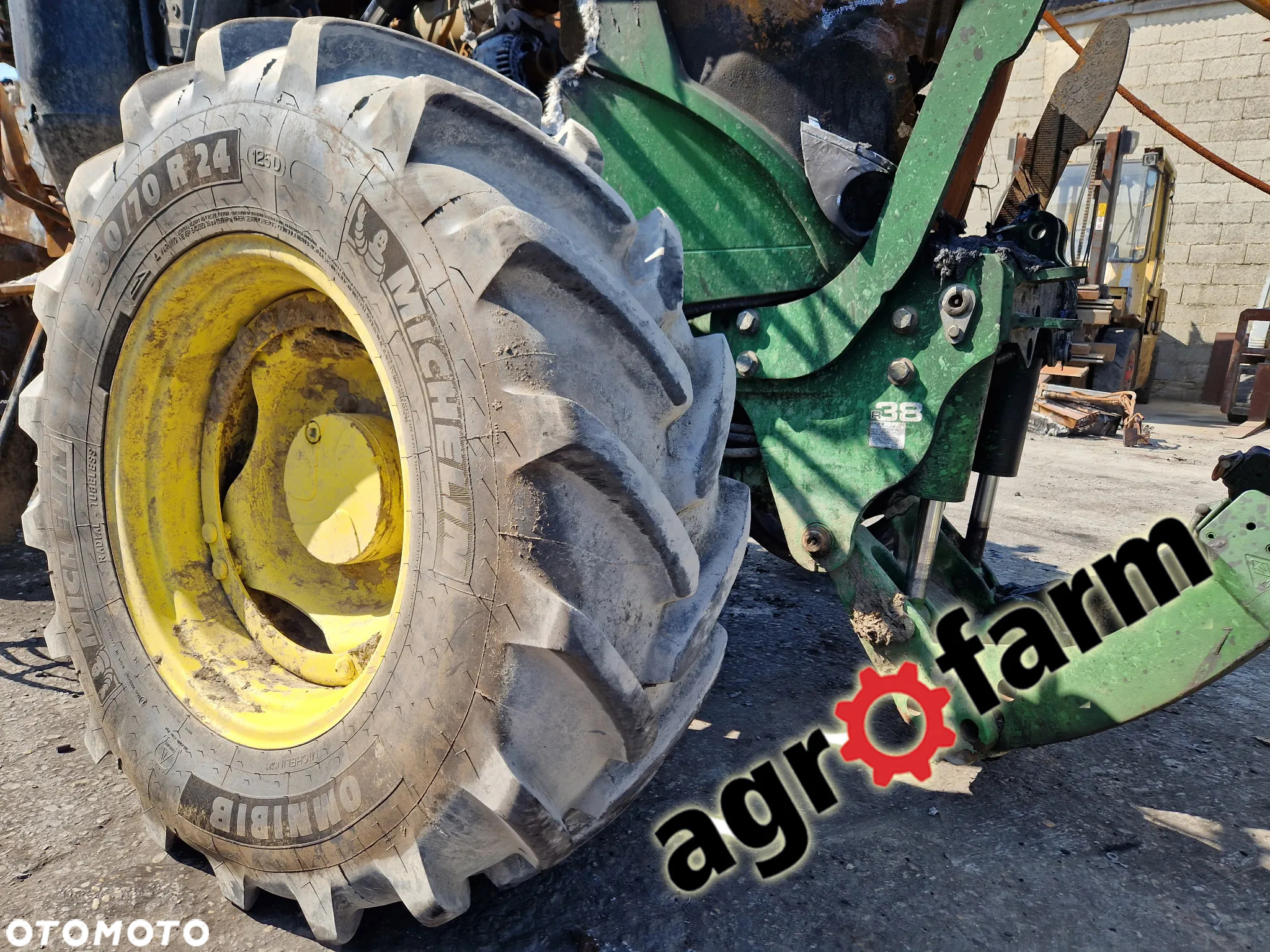 John Deere 6105 MC 6115 most skrzynia silnik zwolnica blok ładowacz TUZ - 6