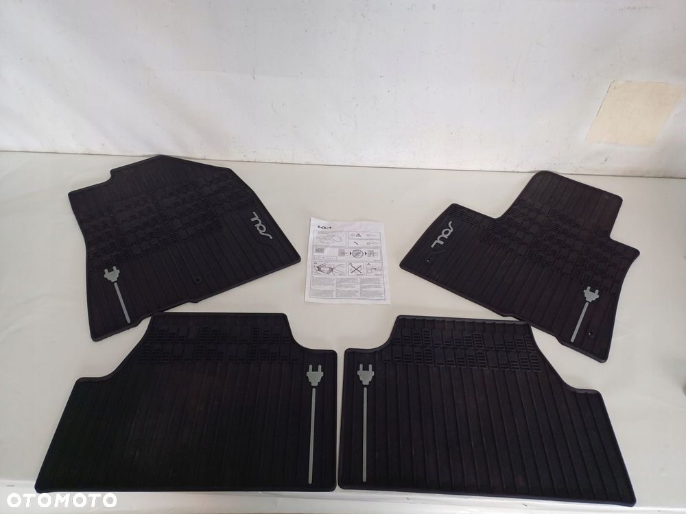 dywaniki wycieraczki gumowe komplet przód tył kia e-soul soul ev elektryk - 2