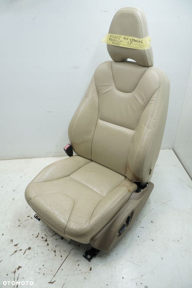volvo xc60 fotel lewy przód lewy przedni grzany elektryczny beż - 2