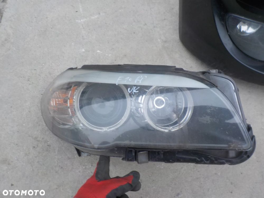 BMW SERIA 5 F10 KOMPLETNY PRZÓD MASKA ZDERZAK BŁOTNIK LAMPY PAS PRZEDNI KOLOR BLACK SAPPHIRE METALLIC - 12