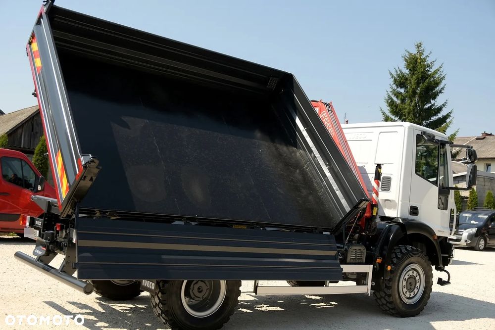 Iveco EUROCARGO 4x4 110E22 WYWROTKA 3-STRONNA+HDS FASSI F80*EURO 5 * IDEALNY STAN! - 34