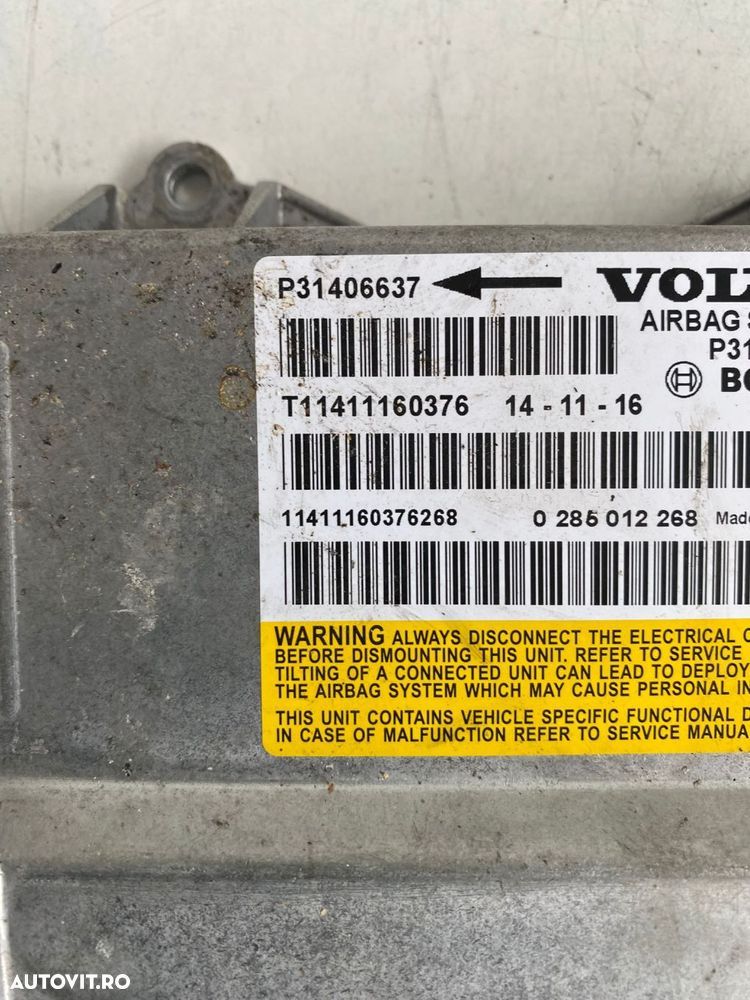 Calculator airbag SRS Volvo S60 V60 XC60 S80 XC70 V70 31406637 31658440 - 3