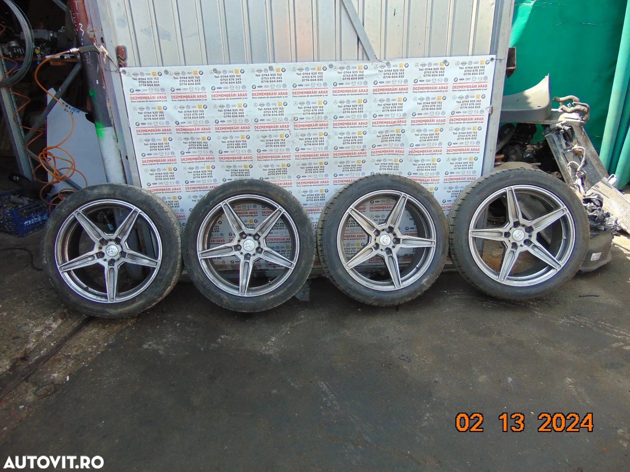 Jante Hyundai Tucson r19 santa fe Kia sorento Sportage Mazda nissan honda r19 jante cu anvelope vara jante aliaj aluminiu r19 japoneze - 1