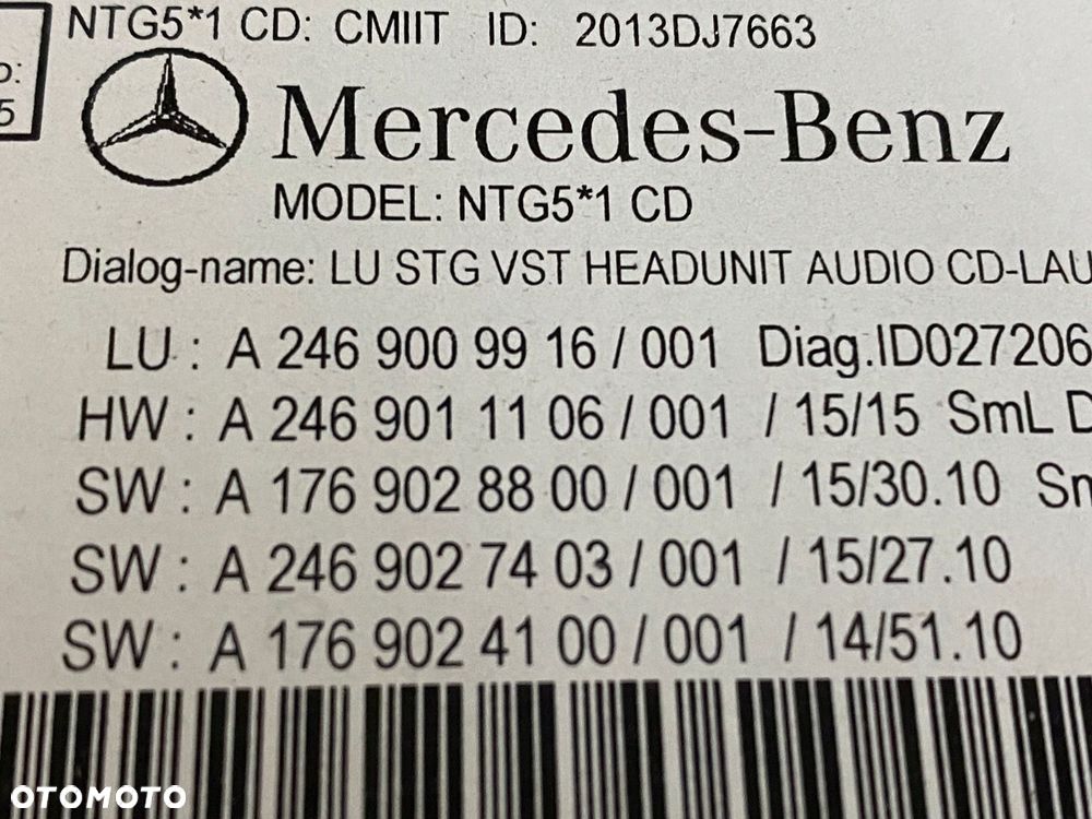 MERCEDES w 246 cla gla 156 lift radio nawigacja A 2469009916 - 5