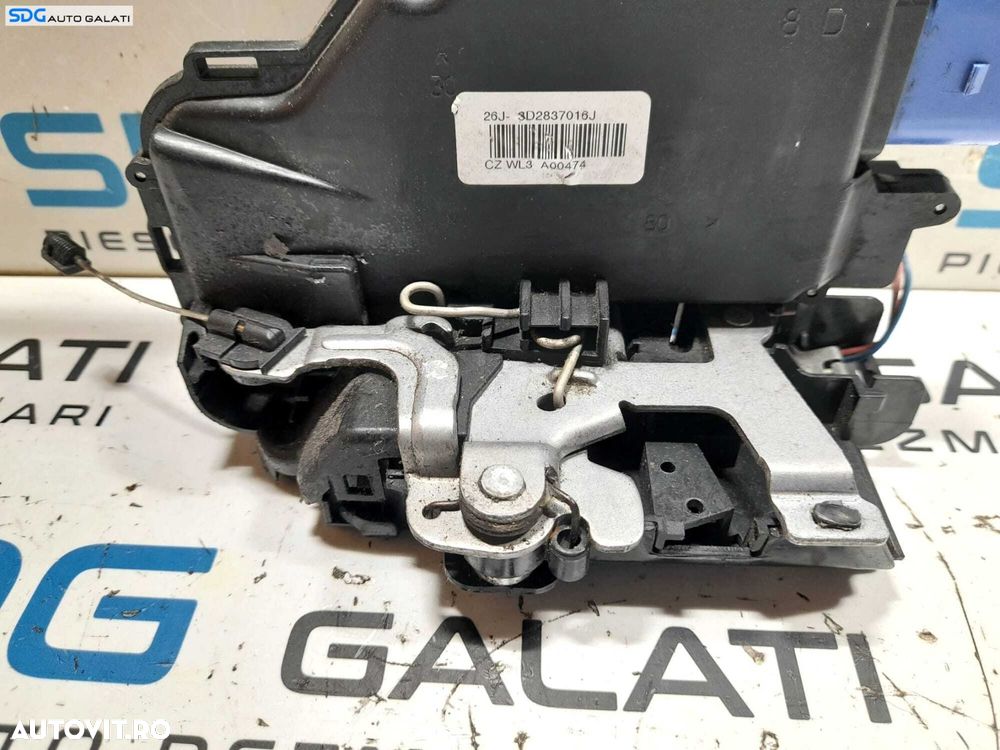 Broasca Incuietoare 9 Pini Usa Portiera Dreapta Fata Volkswagen Jetta 2006 - 2011 Cod 3D2837016J 26J-3D2837016J [N0346] - 2