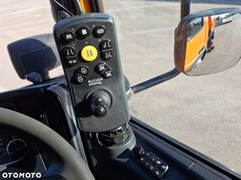 Mercedes-Benz Atego 1523 Zamiatarka Bucher CityFant 6000 EURO 6 Szczotki Lewa Prawa Strona L/R Odchwaszczarka Przednia Szczotka Dodatkowa Rura Do Liści EUnited PM10 - 33