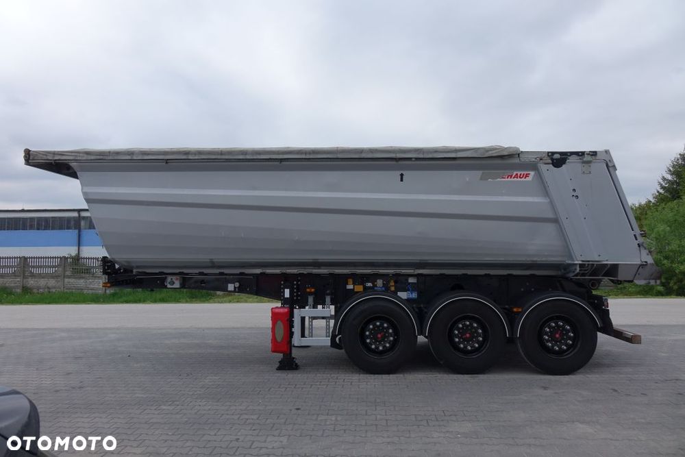 Fruehauf WYWROTKA 28m3 / OSIE SAF / OŚ PODNOSZONA / HYDROKLAPA / SZYBER ZBOŻOWY / ELEKTRYCZNA PLANDEKA - 8
