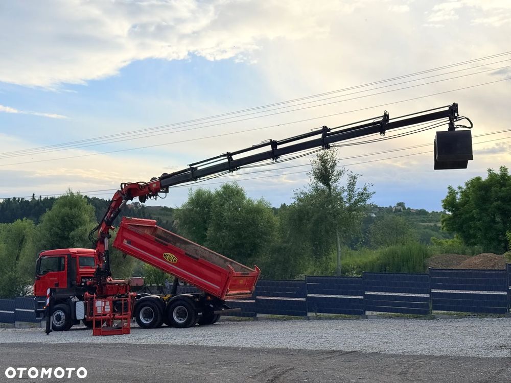 MAN * TGS 26.360 MAN * HDS Kran ATLAS 240.02 * Napęd 6X6 * Kiper Wywrotka Meiller * Kosz Łyżka * Energetyka * - 16