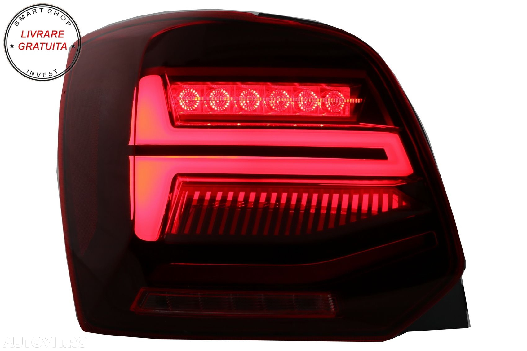 Stopuri Full LED VW POLO 6R 6C 61 (2011-2017) Semnal Dinamic Led Vento Look- livrare gratuita - 10