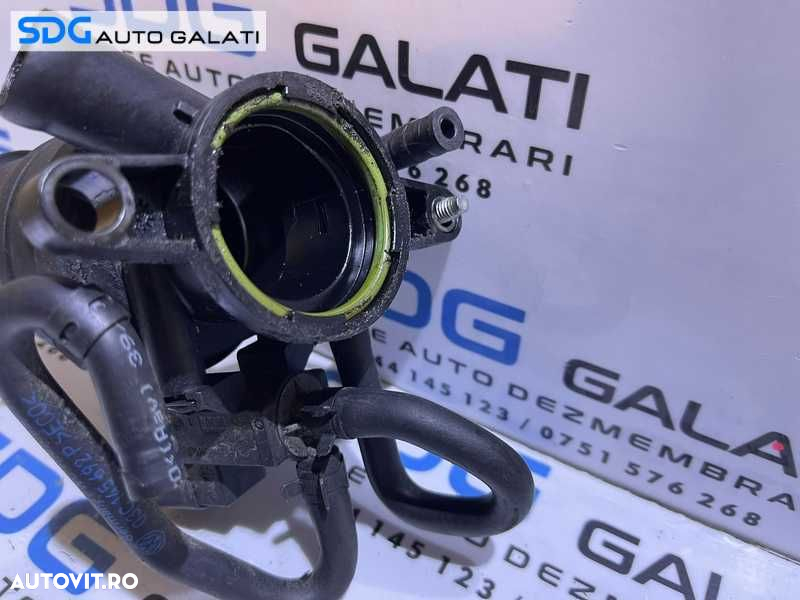 Tub Racord Admisie Supapa Electrovalva Convertor Presiune Turbo Turbina Turbosuflanta Skoda Rapid 1.4 TSI CAX CAXA 2013 - Prezent Cod 03C129656C - 2