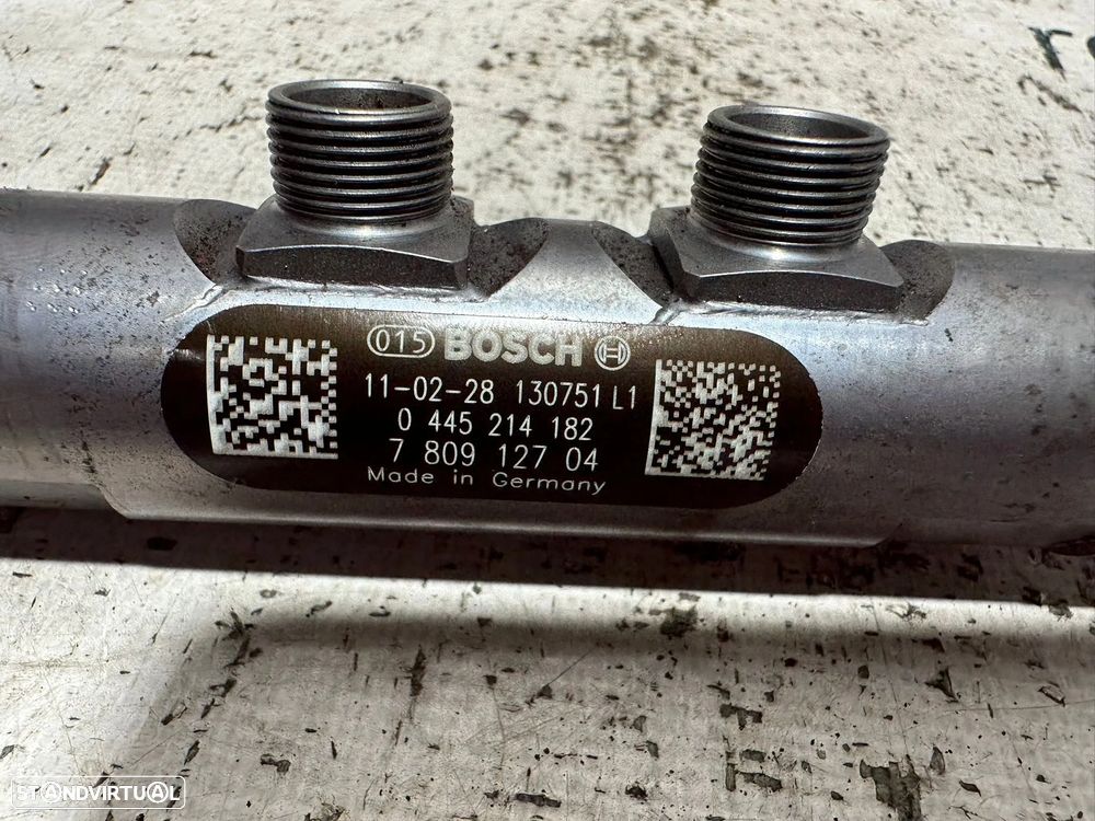 .Régua Alta Pressão Common Rail Bosch BMW N47D20 N47 7809127 Bosch 0445214182