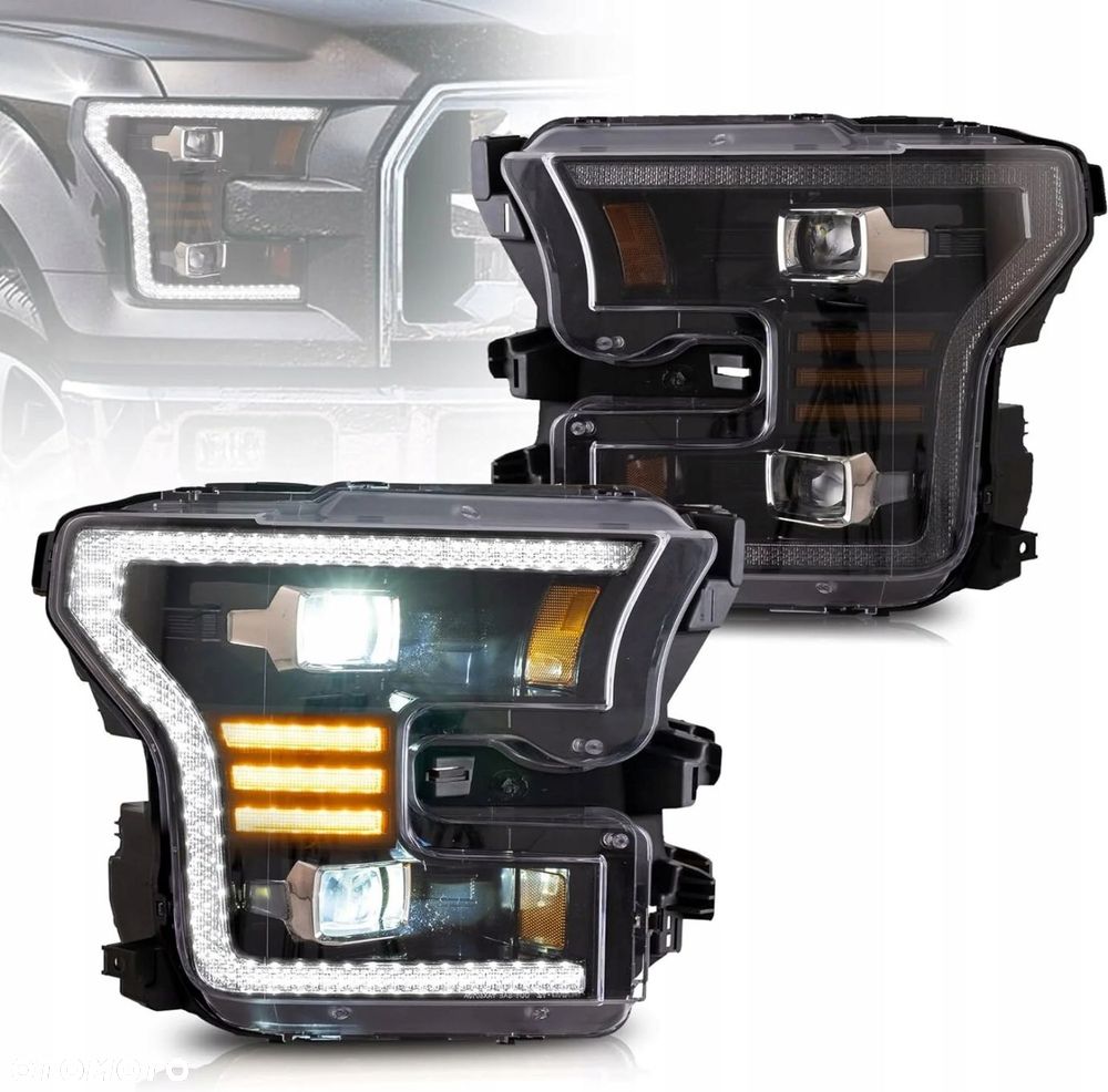Reflektory Lampy kpl Vland LED Ford F150 F-150 XIII mk 13 14-18 Raptor -20 - 2
