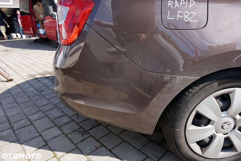 ZDERZAK TYLNY RAPID NH3 LB LIFTBACK LF8Z  BRĄZOWY TOPAZ SKODA 2012-2019 - 5