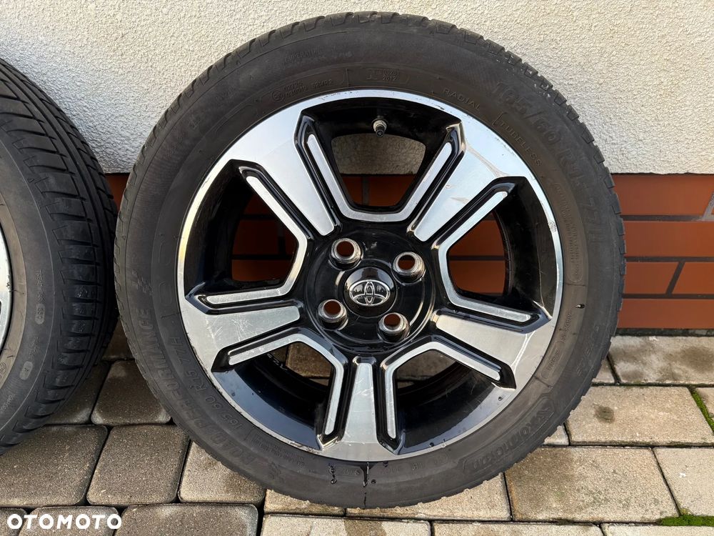 TOYOTA Aygo koła letnie 15" 4x100mm, oryginalne z TPMS - 4