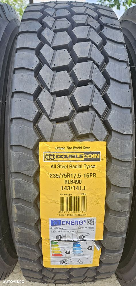 235/75 R17.5, 143J, DOUBLE, Anvelope tractiune M+S - 2