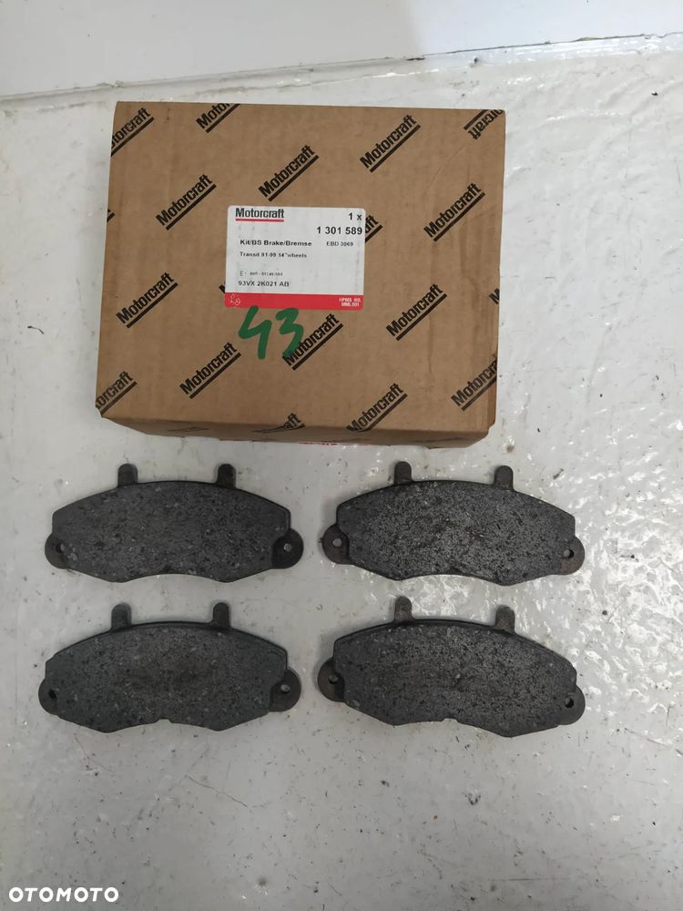 FORD TRANSIT 91-00 KLOCKI HAMULCOWE PRZÓD PRZEDNIE NOWY ORYGINAŁ - 6