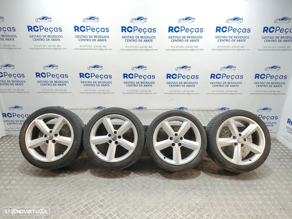 Conjunto de jantes 18 originais Audi A4 B8 S-Line 8J ET47 5x112 - 9
