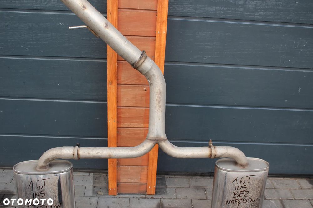 TŁUMIK ŚRODKOWY KOŃCOWY PODWÓJNY Z KWASÓWKI OPEL INSIGNIA A 1.6 T TURBO BEZ NAPĘDÓW KOMPLETNY SEDAN HATCHBACK KOMBI - 4