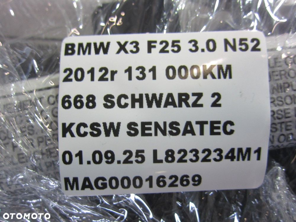 BMW X3 F25 KURTYNA POWIETRZNA AIRBAG LEWY LEWA PODUSZKA 72129182225 9182225 - 10