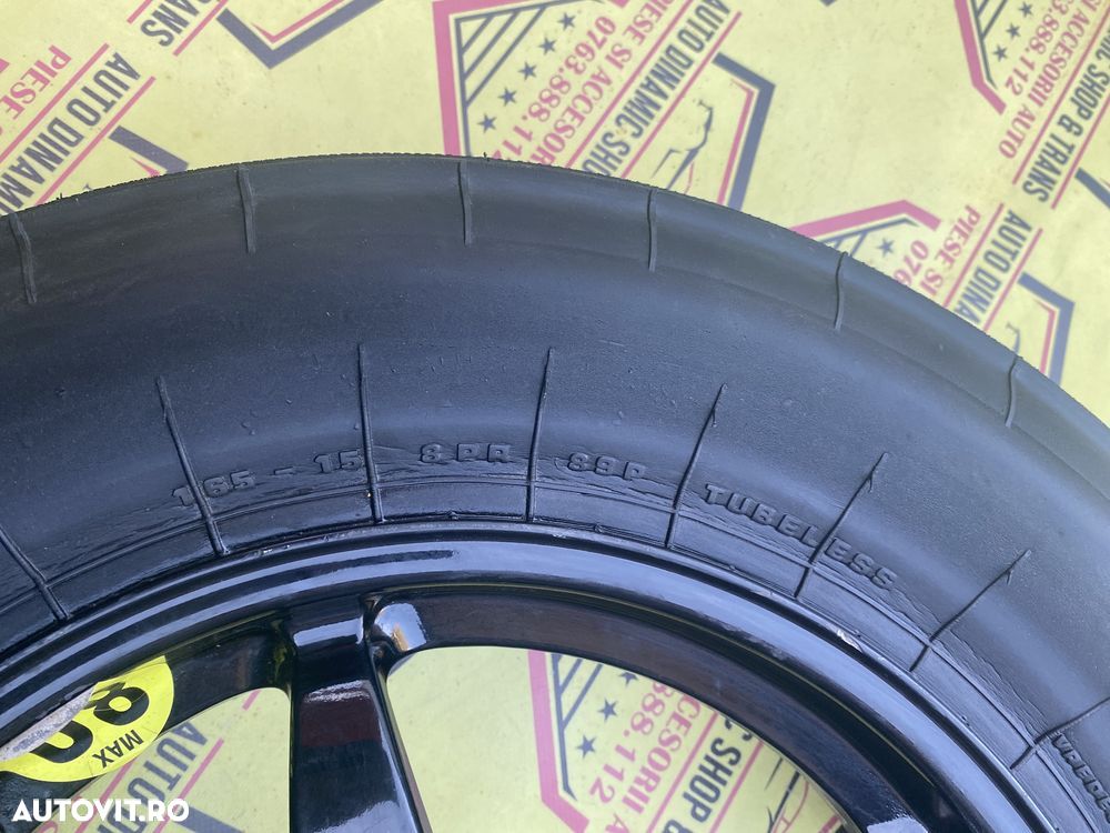 Roata rezerva space master OEM Mercedes 165 15 W209 R170 CLK 5X112 - 8