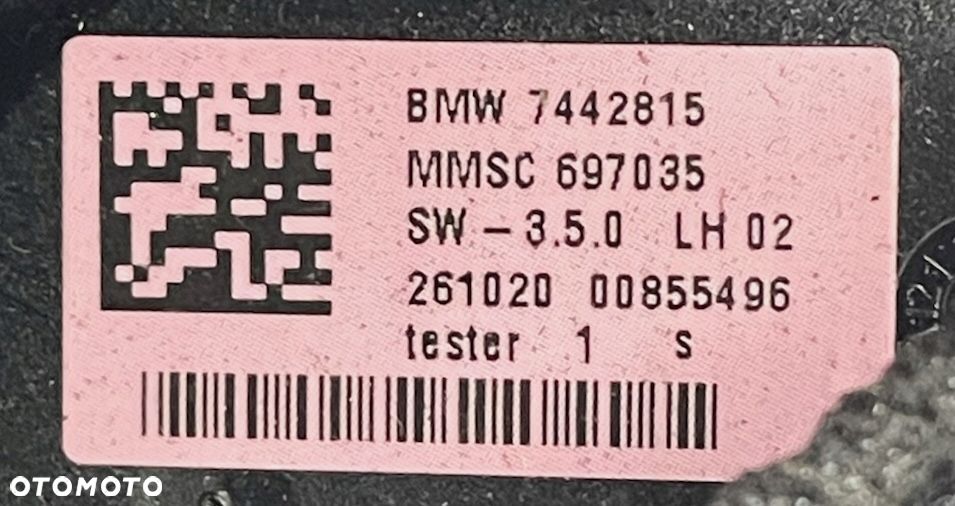 BMW X3 G01 X4 G02 M-PAKIET LUSTERKO ZEWNĘTRZNE LEWE 5 PIN - 9