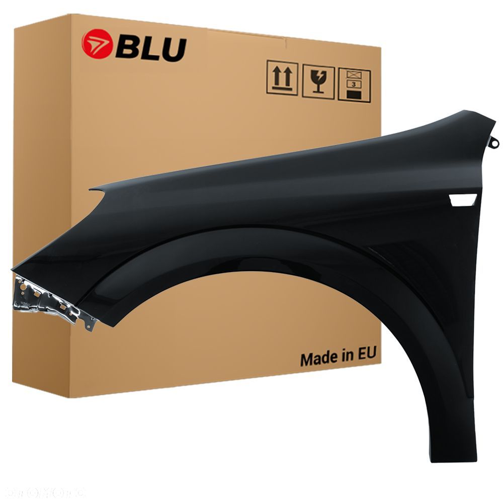 BLU Błotnik OPEL ASTRA H 3 III Z20R lewy czarny 04-14 przód SaphirSchwarz - 1