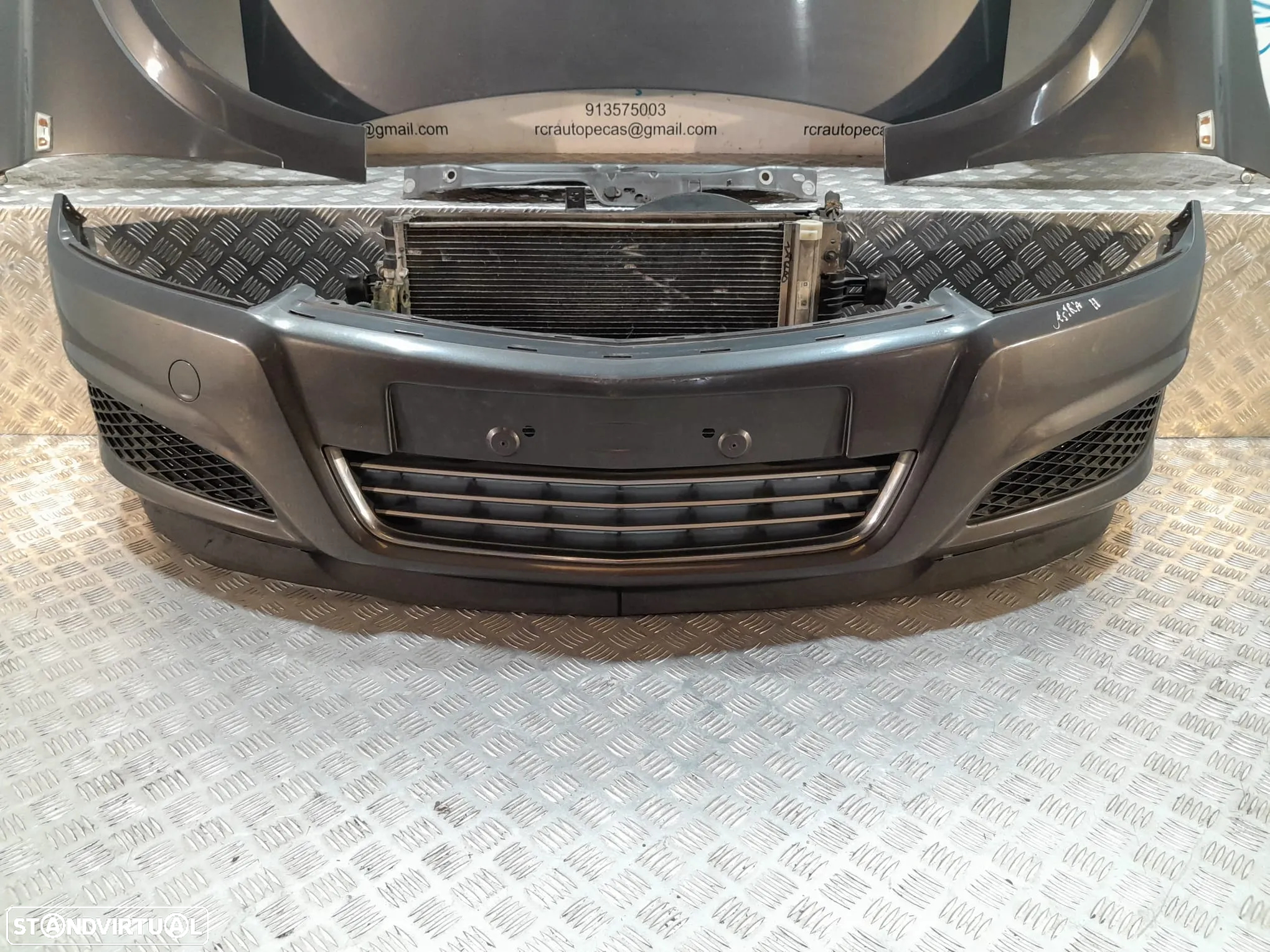 FRENTE COMPLETA OPEL ASTRA H A04 CAPOT PARACHOQUES GUARDA-LAMAS OTICAS RADIADOR VENTILADOR FRENTE FIBRA REFORÇO - 5