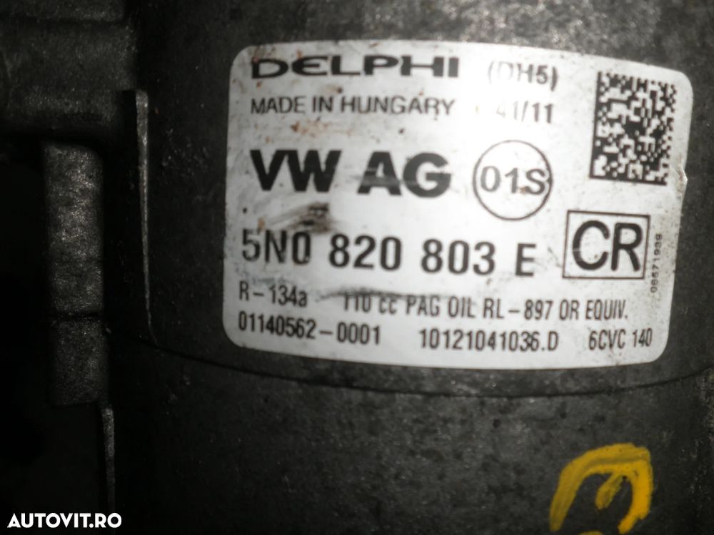 Compresor AC VW Passat B7, Skoda, Audi, Seat, 2.0 TDI CFF 5N0820803E - 3