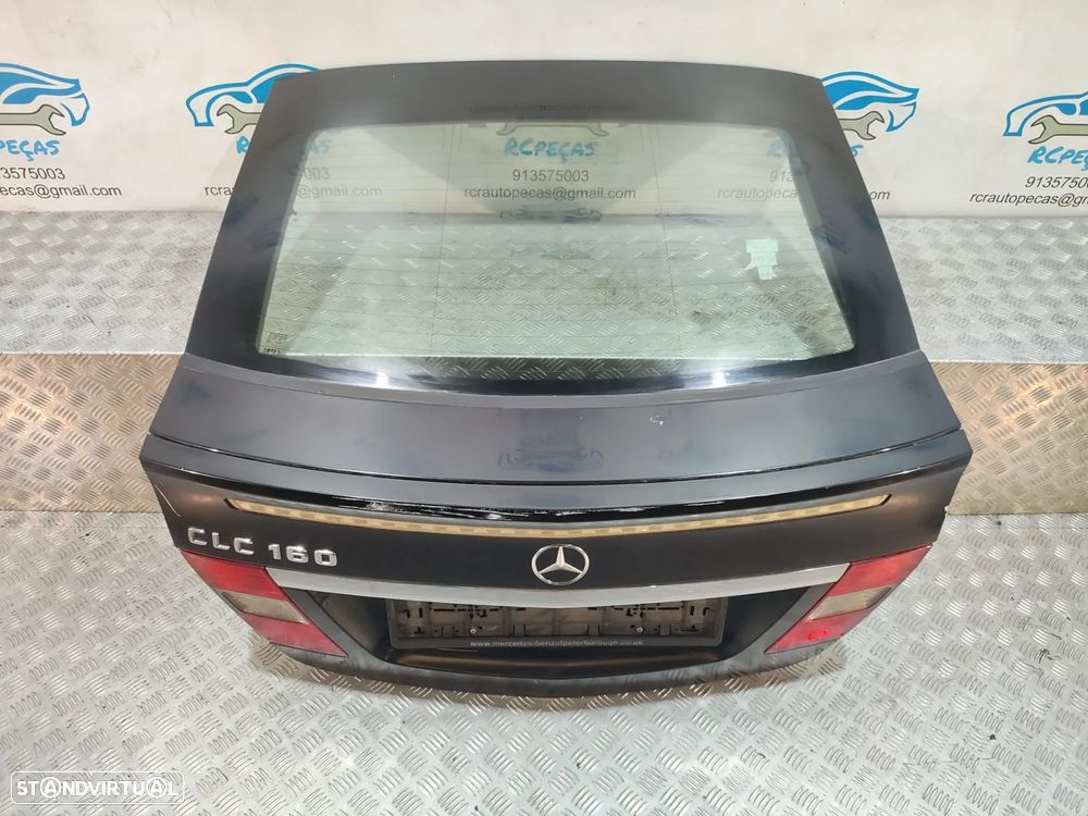 Porta Tampa Mala Mercedes Benz Class C W203 CL203 Sport Coupé Fecho Puxador 3° Stop - 5