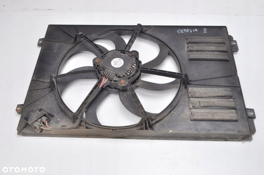 SKODA OCTAVIA II WENTYLATOR CHŁODNICY WODY 1K0121205AC 1K0959455FB - 2