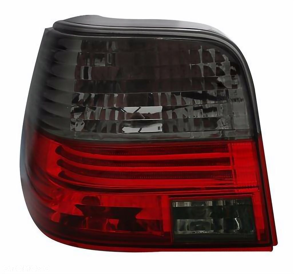 LAMPY TYLNE DO  VW GOLF IV 4 HATCHBACK OD 1997 DO 2003 CLEAR RED SMOKE - 4