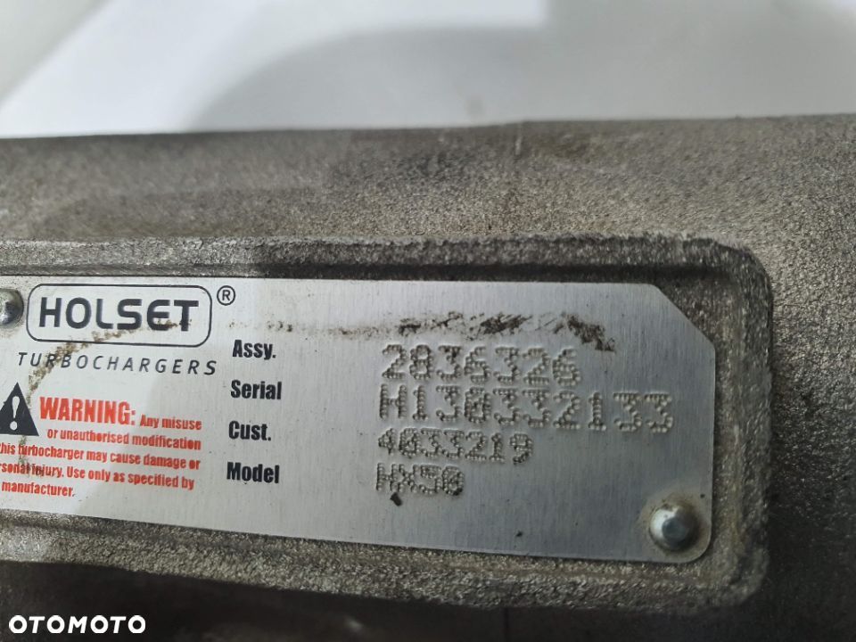 TURBOSPRĘŻARKA HOLSET MAN TGA D2876 2836326 - 4