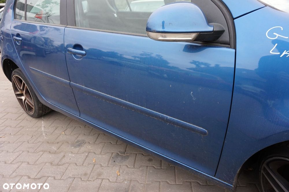 DRZWI PRZEDNIE PRAWE GOLF V 5D HB LA5K  NIEBIESKI VOLKSWAGEN 2003-2009 - 4