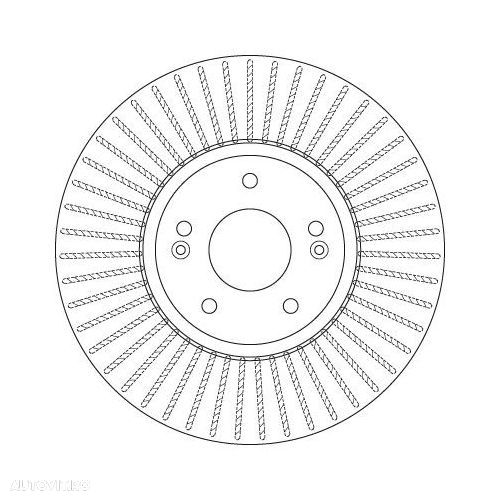 Set discuri frana fata TRW, Hyundai Santa Fe II (Cm), 10.05-03.15, Fata; puntea fata - 2